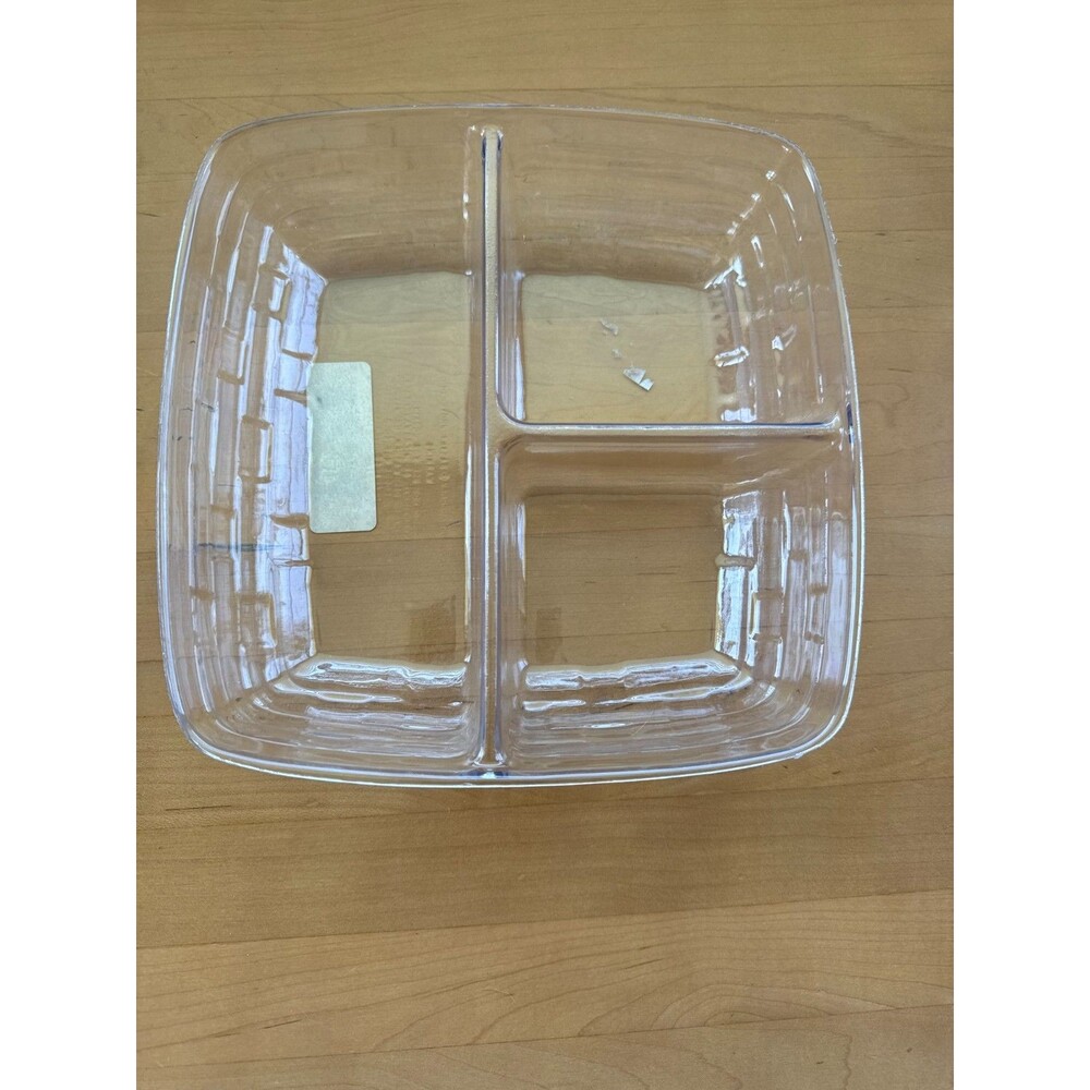 Longaberger Clear Plastic Protector 3-Way 8x8 Serving Solutions #41327